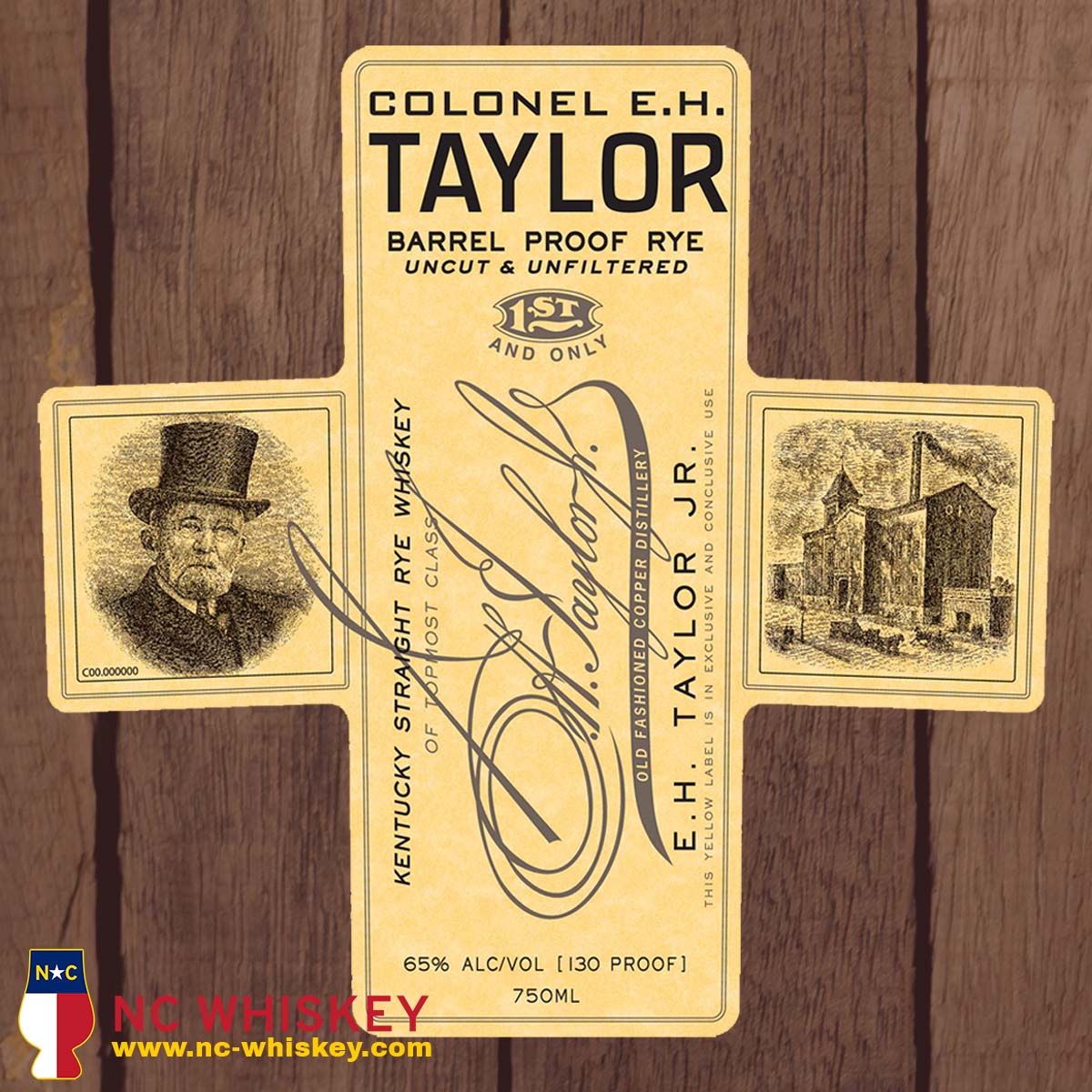 E.H. Taylor Barrel Proof Rye 2022 Limited Release NC Whiskey